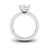 5 Ct Radiant Colorless Lab Diamond Channel Set Baguette Engagement Ring