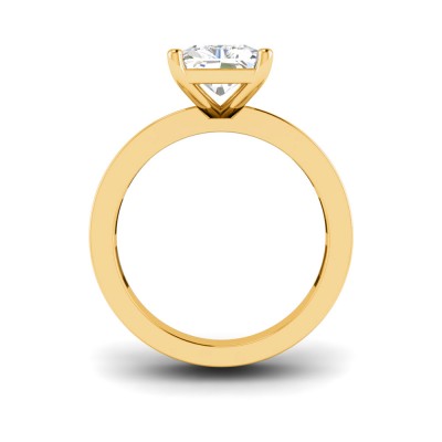 5 Ct Radiant Lab Diamond Channel Set Baguette Engagement Ring