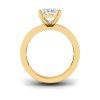 2.5 Ct Oval Lab Diamond Channel Set Baguette Engagement Ring