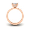 2 Ct Elongated Cushion Lab Diamond Wide Band Solitaire Engagement Ring