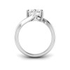 6 Ct Marquise Colorless Lab Diamond Curved Wave Engagement Ring