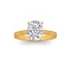 2 Ct Elongated Cushion Lab Diamond Classic Milgrain Solitaire Engagement Ring
