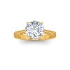 1 Ct Round Lab Diamond Classic Milgrain Solitaire Engagement Ring