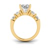 2 Ct Cushion Lab Diamond & 1.60 Ctw Lab Diamond Legacy 5-Stone Engagement Ring