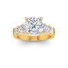 2 Ct Cushion Lab Diamond & 1.60 Ctw Lab Diamond Legacy 5-Stone Engagement Ring