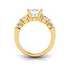 2 Ct Elongated Cushion Lab Diamond & 1.60 Ctw Lab Diamond Legacy 5-Stone Engagement Ring