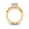 2 Ct Emerald Lab Diamond & 1.60 Ctw Lab Diamond Legacy 5-Stone Engagement Ring