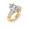 2 Ct Marquise Lab Diamond & 1.60 Ctw Lab Diamond Legacy 5-Stone Engagement Ring