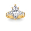 2 Ct Marquise Lab Diamond & 1.60 Ctw Lab Diamond Legacy 5-Stone Engagement Ring