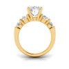 2 Ct Oval Moissanite & 1.60 Ctw Lab Diamond Legacy 5-Stone Engagement Ring