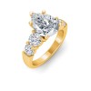 2 Ct Pear Lab Diamond & 1.60 Ctw Lab Diamond Legacy 5-Stone Engagement Ring
