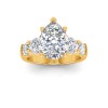 2 Ct Pear Lab Diamond & 1.60 Ctw Lab Diamond Legacy 5-Stone Engagement Ring