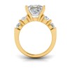 2 Ct Princess Lab Diamond & 1.60 Ctw Lab Diamond Legacy 5-Stone Engagement Ring