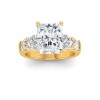 2 Ct Radiant Lab Diamond & 1.60 Ctw Lab Diamond Legacy 5-Stone Engagement Ring