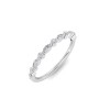 Alernating Round & Marquise Colorless Lab Diamond Whisper Thin Wedding Band