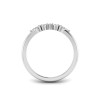 Alternating Round & Marquise Colorless Lab Diamond Curved Ring
