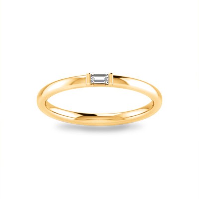 Single Baguette Diamond Band