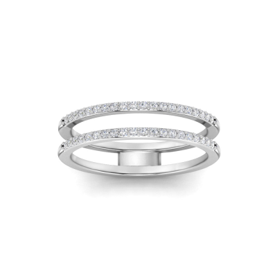 Pavé Classic Stackable Double Band