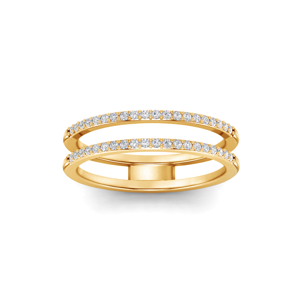 Diamond Classic Stackable Double Band