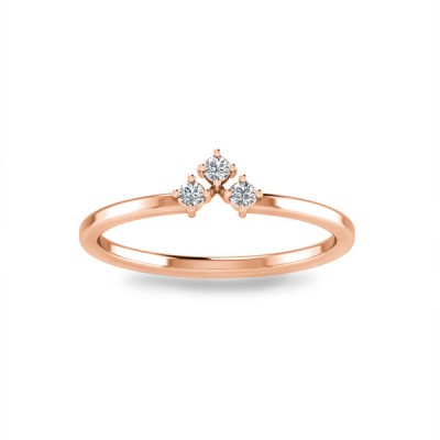 Diamond Trio Stackable Ring