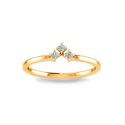 Diamond Trio Stackable Ring