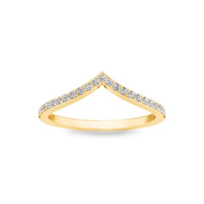 Diamond Pavé Chevron Ring