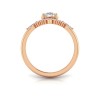 1.32 Ctw Round Diamond Flora Vintage Halo Engagement Ring