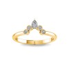 Pear Diamond Nesting Ring