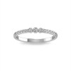 Lab Diamond Milgrain Bezel Three Stone Ring
