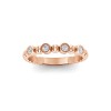 Alternating Four Diamond Ring