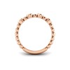 Alternating Four Diamond Ring