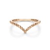 Beaded Chevron Ring