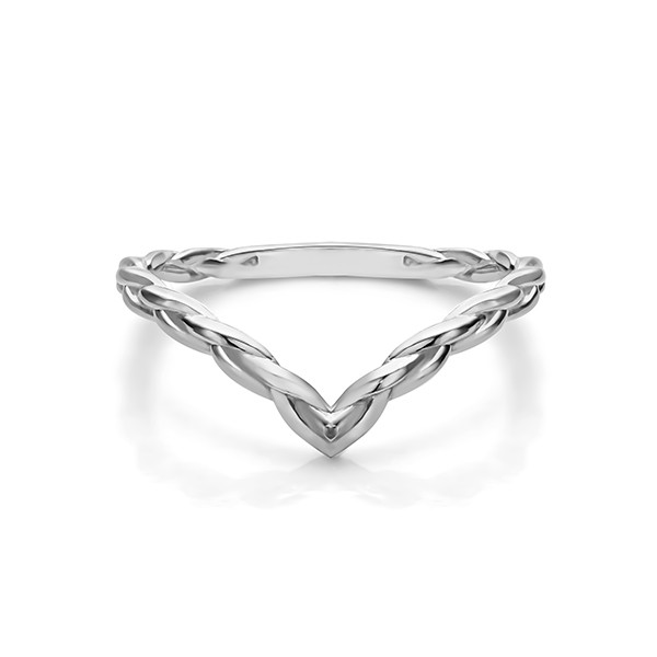 Twist Cable Chevron Ring