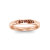 Heart Print Name Ring