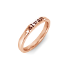 Heart Print Name Ring