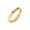 Heart Print Name Ring