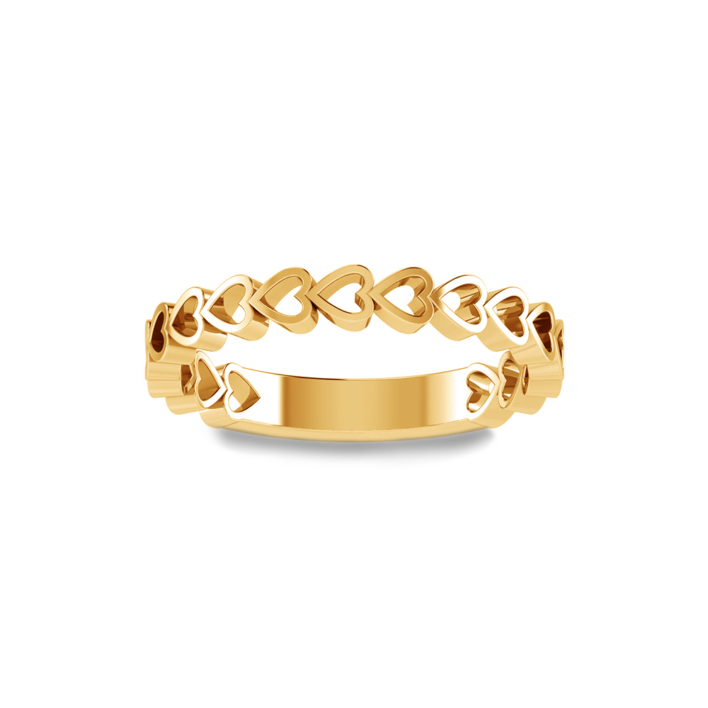 Linked Heart Ring