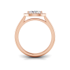 .62 Ctw Marquise CZ East West Halo Engagement Ring