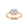 1.16 Ctw CZ Adore Three Stone Engagement Ring