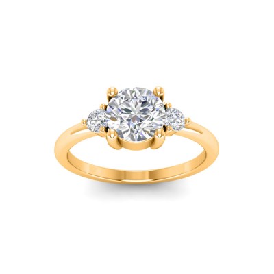1.16 Ctw Diamond Adore Three Stone Engagement Ring