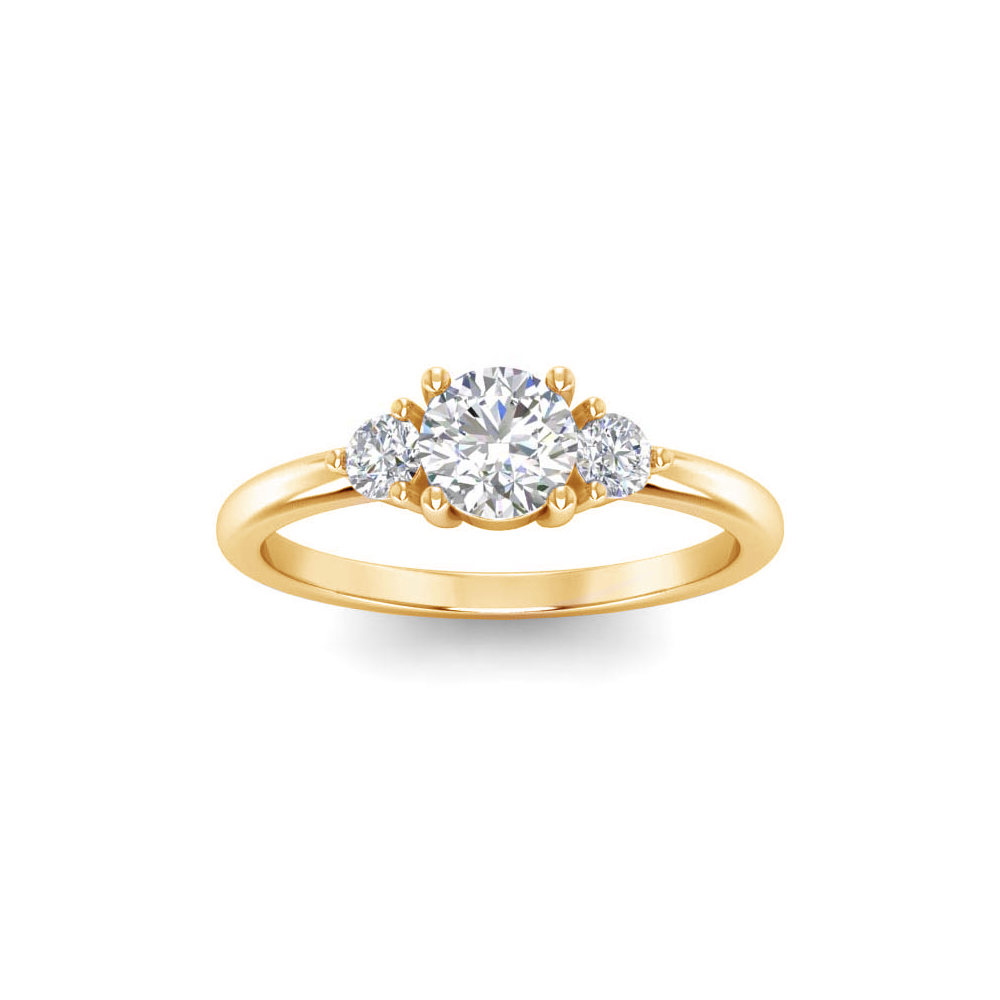 .66 Ctw Diamond Adore Three Stone Enagagement Ring