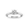 .75 Ct Round Lab Diamond Solitaire Ring