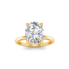 3 Ct Oval Moissanite Solitaire Ring
