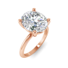 5 Ct Oval CZ Solitaire Ring
