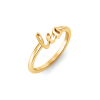Zodiac Script Ring - Leo
