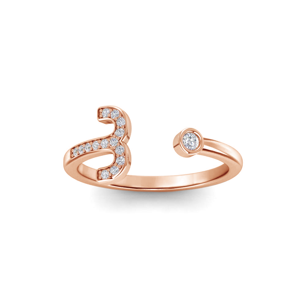Pavé Zodiac Open Ring - Aries