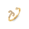 Pavé Zodiac Open Ring - Aries
