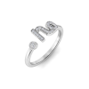 Pavé Zodiac Open Ring - Capricorn