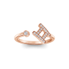 Pavé Zodiac Open Ring - Gemini