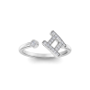 Pavé Zodiac Open Ring - Gemini